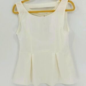 I.C.U. white sleevless blouse, lattice back size‎  large. Office, school.…
